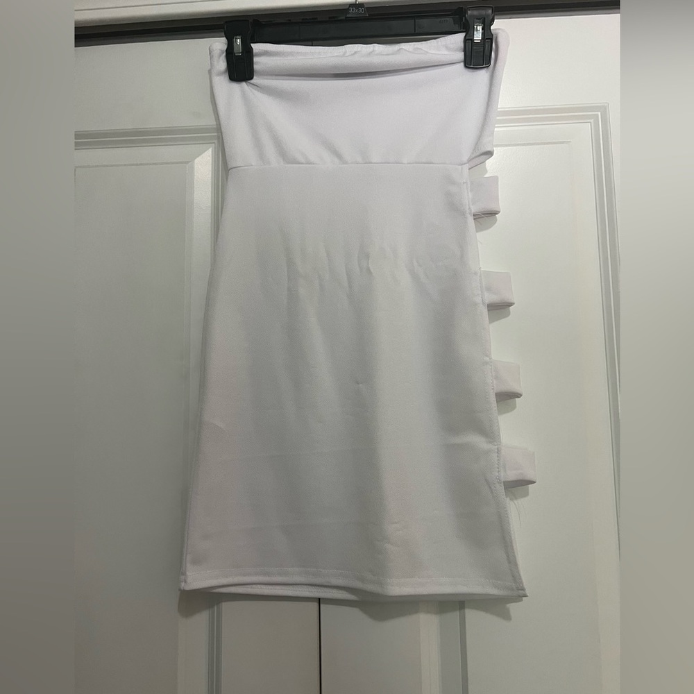 White dress.